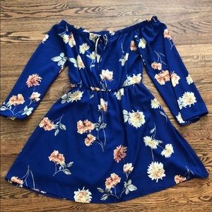 Off shoulder floral dress